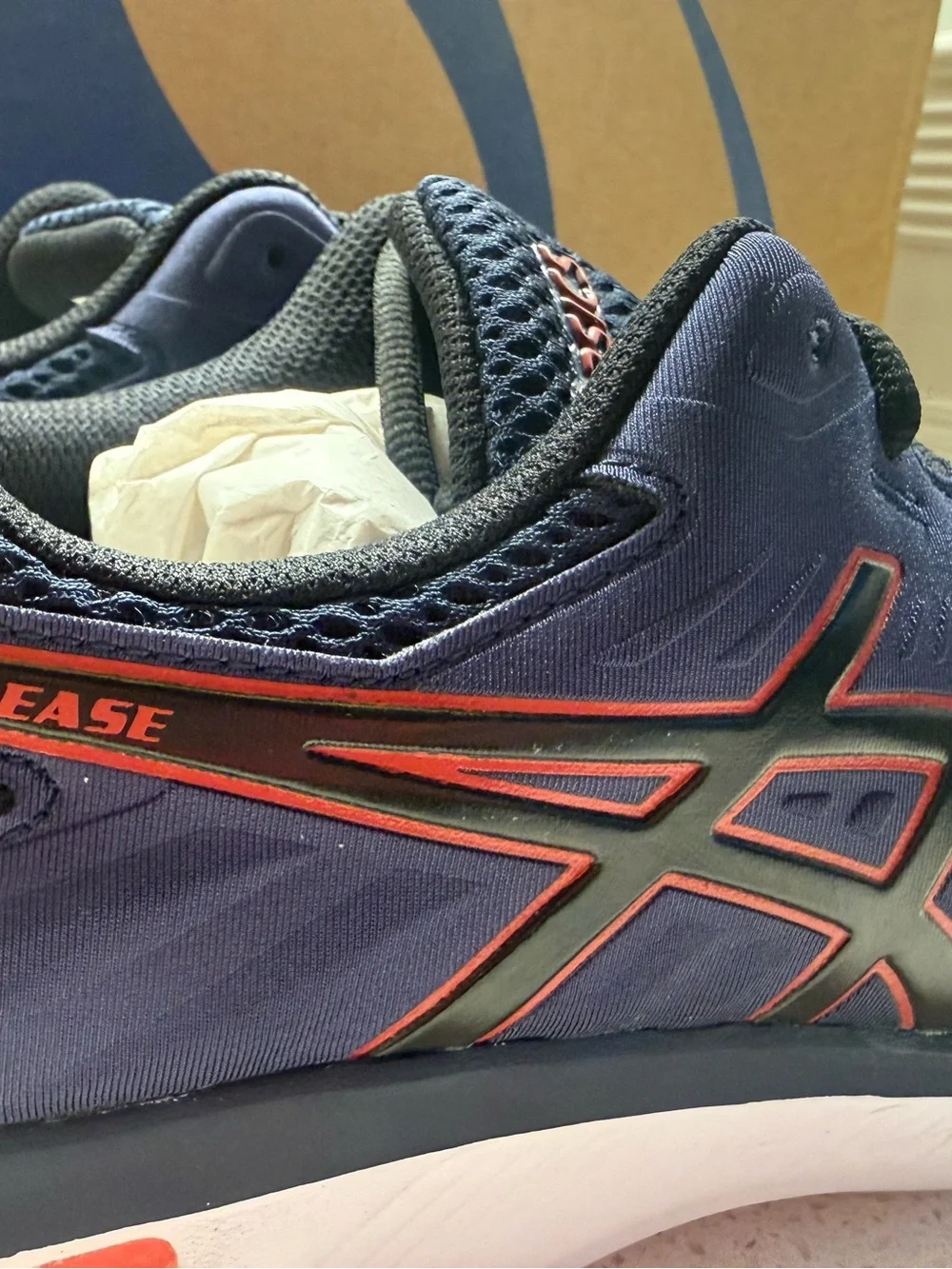 ASICS Men's Navy Blue Running Shoes size 10